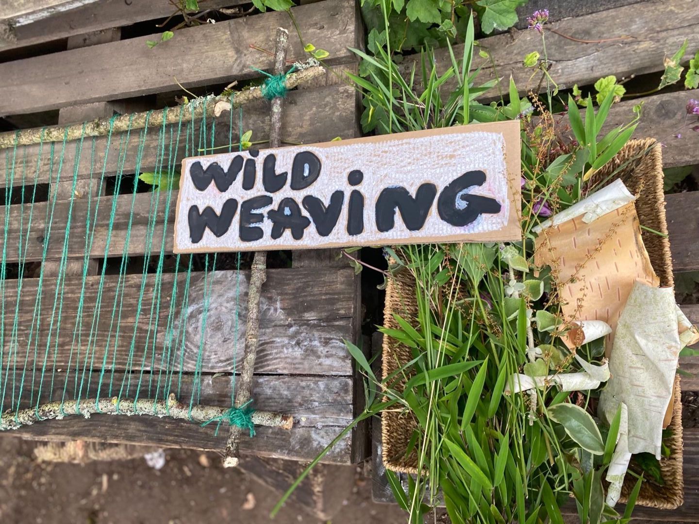 Wild weaving at Discovery Nursery 
