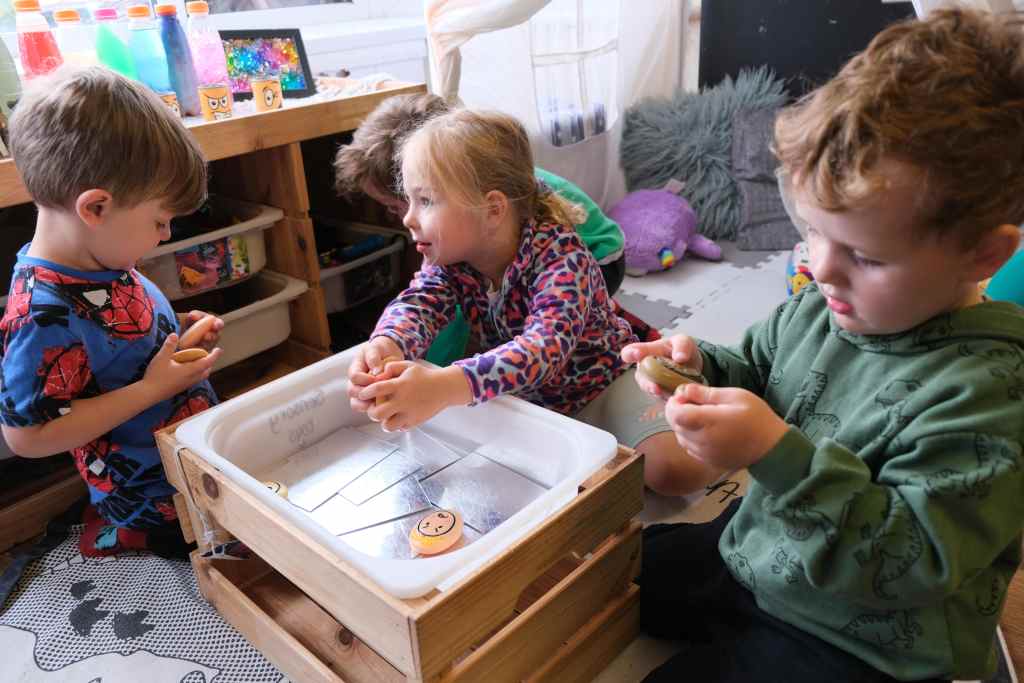 Children at Devon Nurseries playing together