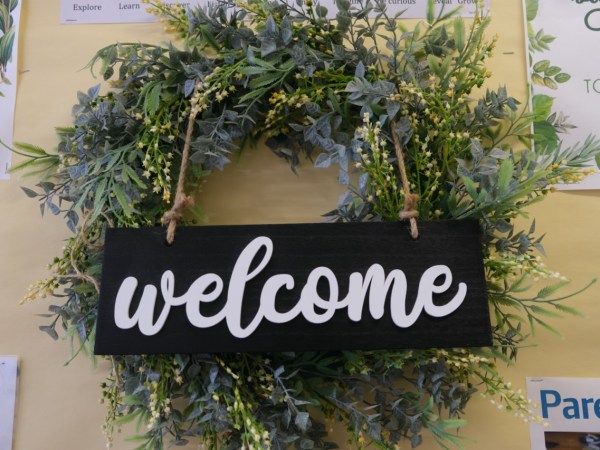 A Christmas wreath at Devon Nurseries
