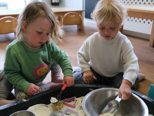 Children playing together at Devon Nurseries
