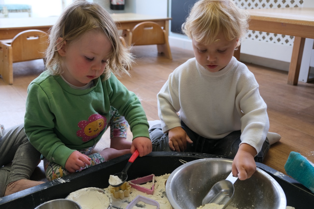 Children playing together at Devon Nurseries
